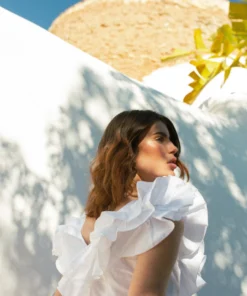 De La Vali La Paz Bardot Mini Dress