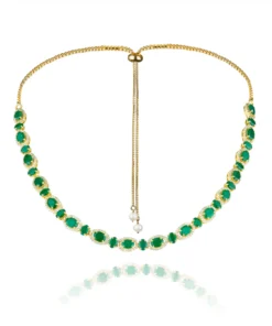 Opuline Lynn Green Onyx Choker