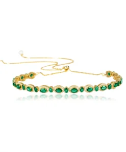 Opuline Lynn Green Onyx Choker