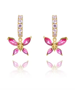 Opuline Bella Butterfly Earrings