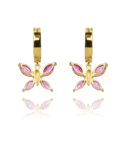 Opuline Bella Butterfly Earrings