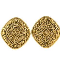 Vintage Chanel Aztec Earrings ACCESSORIES