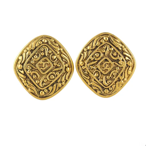 Vintage Chanel Aztec Earrings ACCESSORIES