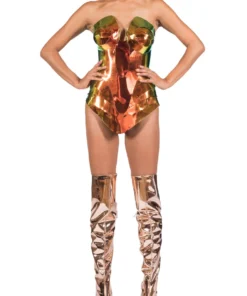 Jack Irving Iridescent Green And Orange 2 Set