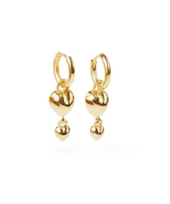 Genevieve Jewellery Double Heart Drops