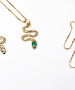 Genevieve Jewellery Emerald Slither Pendant