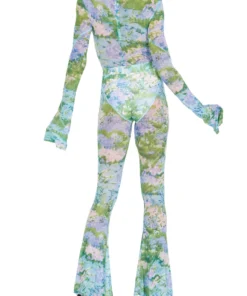 Richard Quinn Monet Mesh Flared Pants