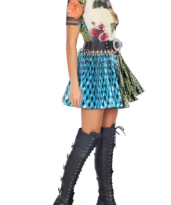 Chopova Lowena Split Argyle-Print Mini Skirt