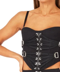 Dion Lee Laced Slider Bustier-Black 9 Dion Lee Laced Slider Bustier-Black