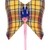 Amuse Bouche Tartan Yellow Corset Top