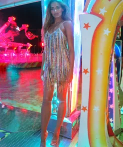 Ashish Sequin Fringe Mini Dress