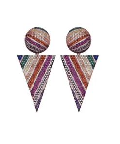 TALITA LONDON Space Circus Earrings - Striped Multicolour