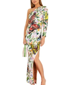 Ashish Long Sequin Butterfly Gown