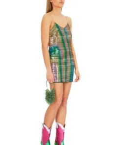 Ashish Sequin Mini Trippy Dress