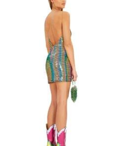 Ashish Sequin Mini Trippy Dress