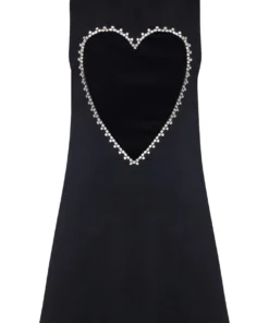 Area Open Heart Back Dress