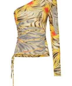 Kim Shui Qi Pao Sleeve Tie Top