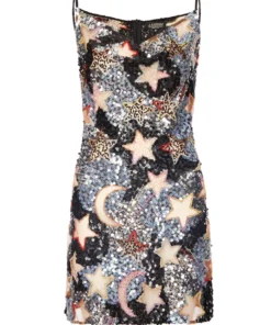 Ashish Celestial Night Sky Mini Dress