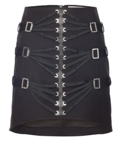 Dion Lee Laced Slider Skirt- Black