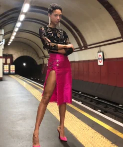 Clio Peppiatt Lu-Lu Embroidered Skirt