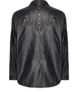 Annie's Archive 1980s Leather Cowboy Shirt Dress