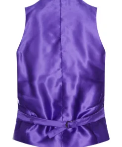 Mark Powell NEW ARRIVALS Purple Velvet Waistcoat