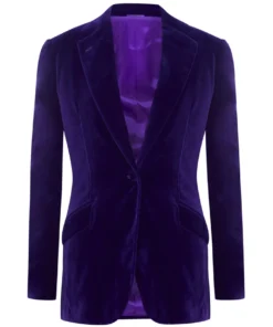 Mark Powell Purple Velvet Jacket Coats/Jackets