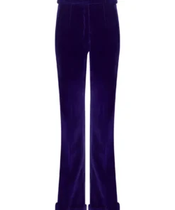 Mark Powell Purple Velvet Trousers