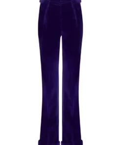Mark Powell Purple Velvet Trousers