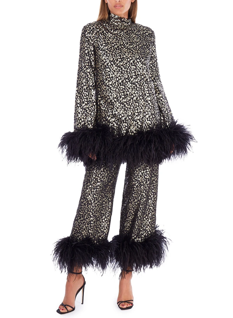 Taller Marmo Gina Feather-Trimmed Mini Dress 8 Taller Marmo Gina Feather-Trimmed Mini Dress