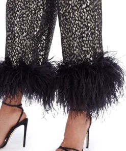 Taller Marmo Liza Feather-Trimmed Trousers