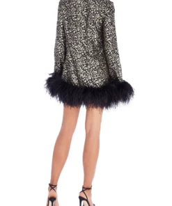 Taller Marmo Gina Feather-Trimmed Mini Dress 12 Taller Marmo Gina Feather-Trimmed Mini Dress