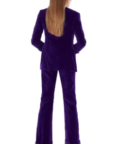 Mark Powell Purple Velvet Jacket Coats/Jackets