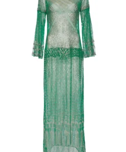 Annie's Archive 1920s Emerald Green Metal Dress
