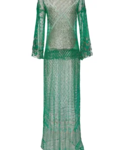 Annie's Archive 1920s Emerald Green Metal Dress