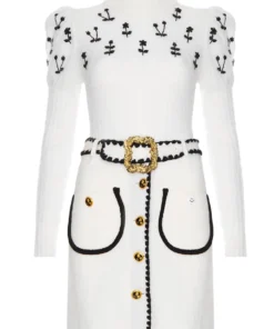 Cormio Oma White Turtleneck Mohair