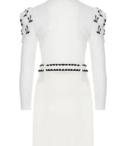 Cormio Oma White Turtleneck Mohair