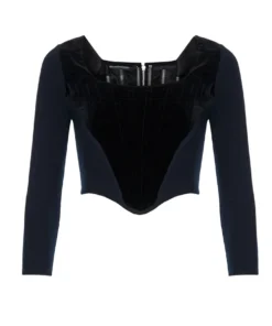 Annie's Archive 1990s Vivienne Westwood Black Velvet And Jersey Long Sleeved Corset. Rent: £155/Day
