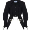 Annie's Archive 1994 Thierry Mugler Wool Black Buckle Jacket And Skirt. Rent: £90/Day