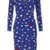 Annie's Archive Early 2000s Vivienne Westwood Red Label Star Blue Cotton Dress