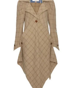 Annie's Archive 2000s Vivienne Westwood Gold Label Wool Tartan Coat With Detachable Sash. Rent: £30/Day