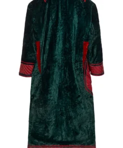 Annie's Archive 20th Century Central Asia Dark-Green Velvet Chapan