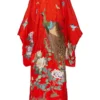Annie's Archive 1930s Japanese Red Silk Kimono With Sash