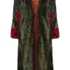 Annie's Archive 20th Century Mid-Green Velvet Chapan