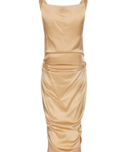 Annie's Archive 2000s Red Label Vivienne Westwood Silk Gold Dress