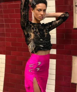 Clio Peppiatt Lu-Lu Embroidered Skirt