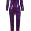 Jack Irving Purple Sequin Catsuit
