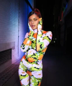 Richard Quinn Orange Pastel Glove Top