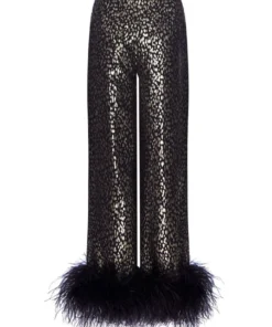 Taller Marmo Liza Feather-Trimmed Trousers