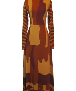 HELMSTEDT Long Dress Long Sleeves- Yellow Glaze